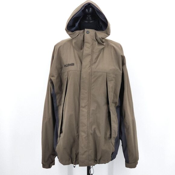 Vintage Columbia 365 Vertex Jacket Windbreaker Mens Medium Green Gray Packable - Picture 1 of 11